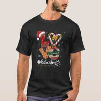 T-shirt Sucre de canne AMOUR Éducateur Vie Funny Noël Paja