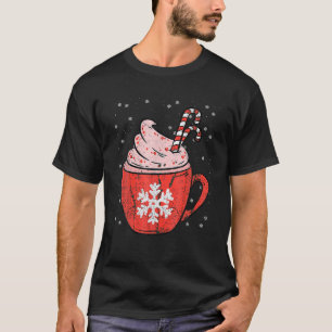 T-shirt Sucre de canne de café Pajama de Noël X mas Snowfl