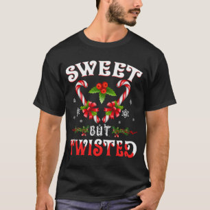 T-shirt Sucre de canne doux mais tordu drôle Noël