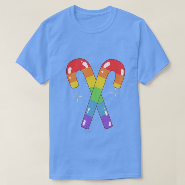 T-shirt Sucre de canne gay pride (Design devant)