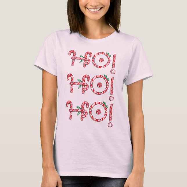 T-shirt Sucre de canne Ho ! Ho ! Ho ! Noël mou (Devant)