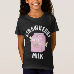T-Shirt Sucré Lait de fraise Cool Fruit Berry Dessert