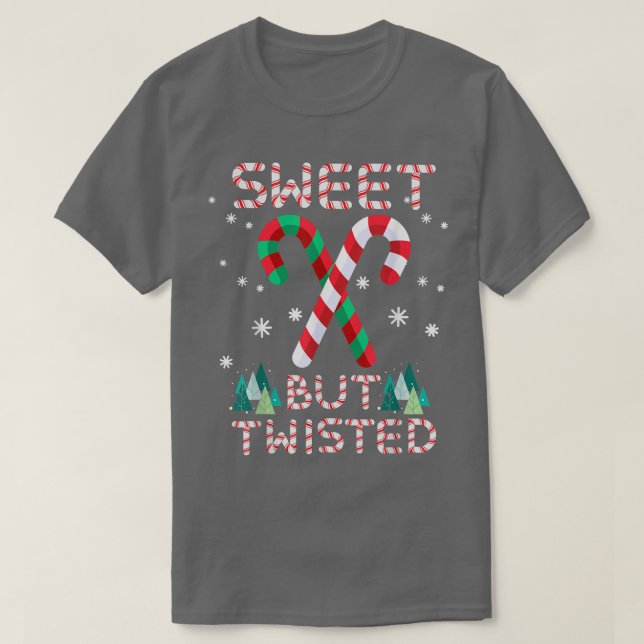 T-shirt Sucré mais tordu Sucre de canne sucré bonbon Chris (Design devant)