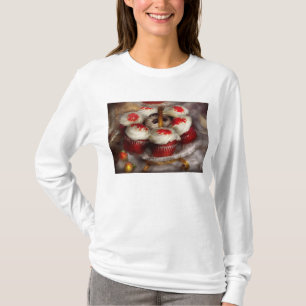 T-shirt Sucré - Petit gâteau - Cupcakes au velours rouge