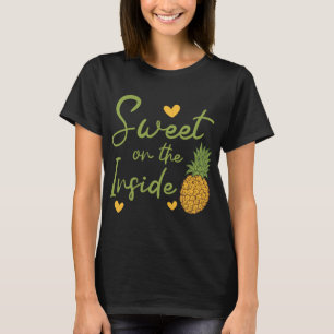 T-shirt Sucré Sur Le Fruit Tropical Inside Pineapple Lover
