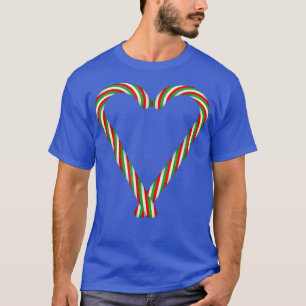 T-shirt Sucres de canne de Noël Coeur