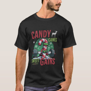T-shirt Sucres de canne Gains sucrés amusant entraînement