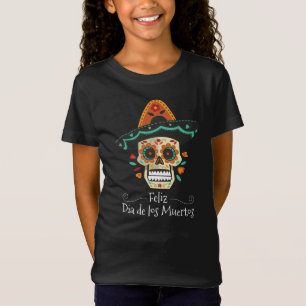 T-Shirt Sucrez le crâne avec la chemise de Hat Dia de
