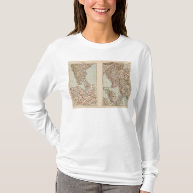 T-shirt Sud de l'Inde, Birmanie, péninsule malaise (Devant)