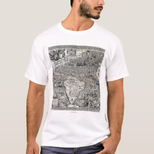 T-shirt Sud et région de l'Amérique du Nord - panoramiqu