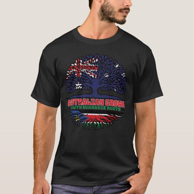 T-shirt Sud-Soudan Sud-Soudan Australie Australie (Devant)