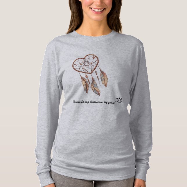 T-shirt sudadera manga larga con mandala (Devant)