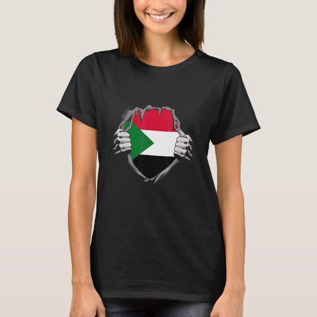 T-shirt Sudan Flag (Devant)
