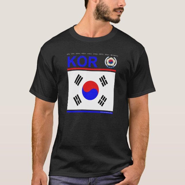 T - Shirt "Südkorea " (Vorderseite)