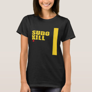 T-shirt Sudo Kill Devops Linux Ubuntu Centos Pid Ordinateu