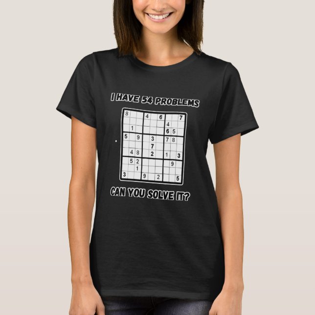 T-shirt Sudoku jeu de puzzle Jouer Sudoku (Devant)