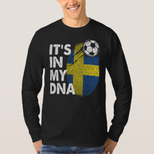 T-shirt Suède Dans Mon Adn Suède Drapeau Équipe Suède