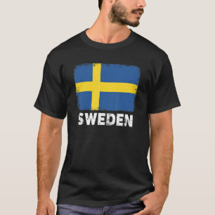 T-shirt Suède - Drapeau Soutien Suédois Femmes Hommes