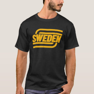 T-shirt Suède Drapeau Suédois Football Souvenir Fun
