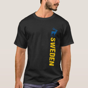 T-shirt Suède  Drapeau Sverige Vintage Suède Malmö Suédois