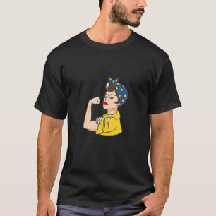T-shirt Suède Femme Suède Drapeau Fier Fille Sverige Nombr
