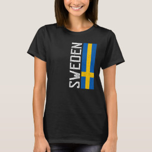 T-shirt Suède Heritage Pride Pays Soutien Drapeau suédois