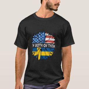 T-shirt Suède Je Suis Les Deux Fierté Suédoise USA Tournes