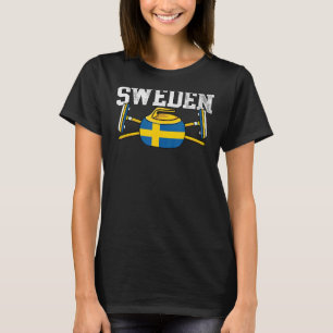 T-shirt Suède Salle de curling Hiver Sports de glace Suède