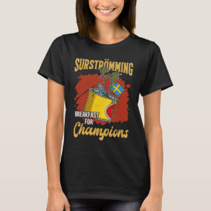 T-shirt Suède Spécialité de poisson suédois Surstromming p