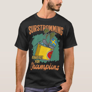 T-shirt Suède Spécialité suédoise de poisson Surstromming 