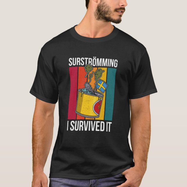 T-shirt Suède Spécialité suédoise de poisson Surstromming  (Devant)