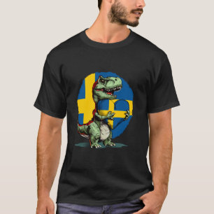 T-shirt Suède T Rex Dino Sverige Racines Suédoises Fierté