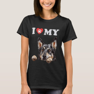 T-shirt Suédois Vallhund I Heart My Dog Funny Dog Lover