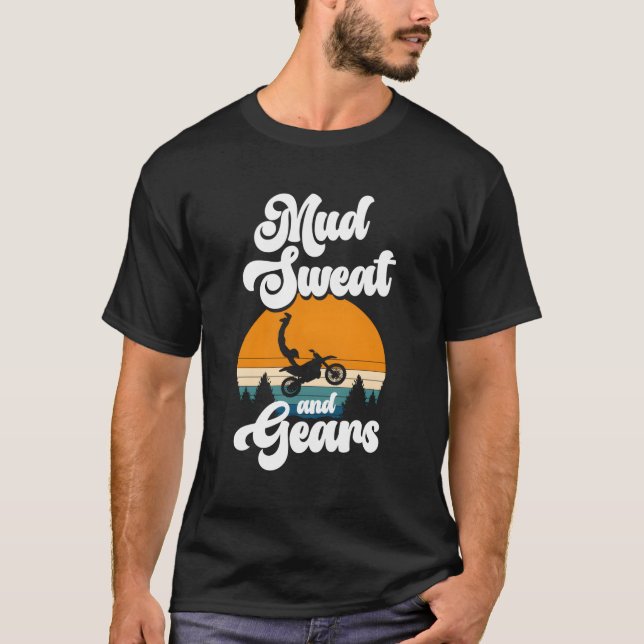 T-shirt Sueur De Boue Et Engrenage Motocross (Devant)