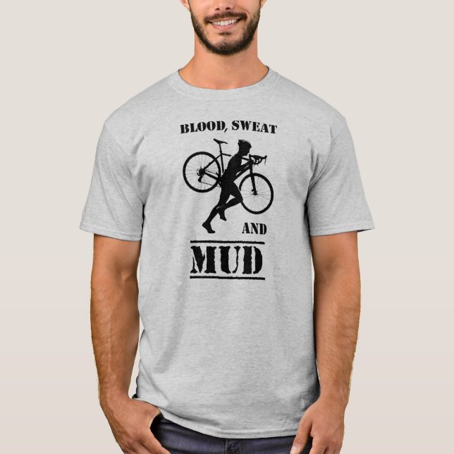T-shirt Sueur De Sang Et Cyclocross De Boue (Devant)