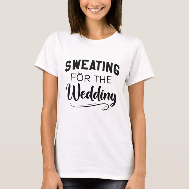 T-shirt Sueur Pour Le Mariage (Devant)