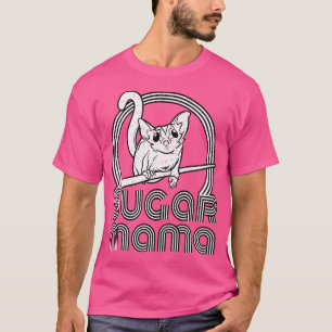 T-shirt Sugar Mama Funky Sugar Glider Maman Noir Petit