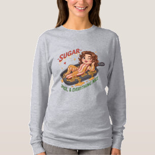 T-shirt Sugar Spice and Everything Nice – Fille délurée