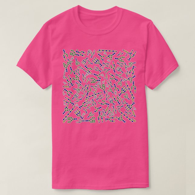 T-shirt Sugary Glycan Swirl Ecru Arrière - plan 1 (Design devant)