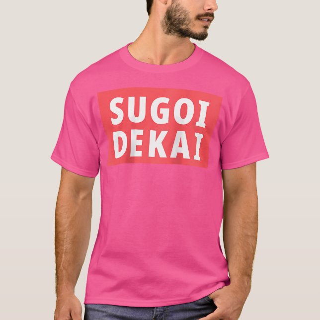 T-shirt Sugoi Dekai Anime Cosplay 	 Baseball (Devant)