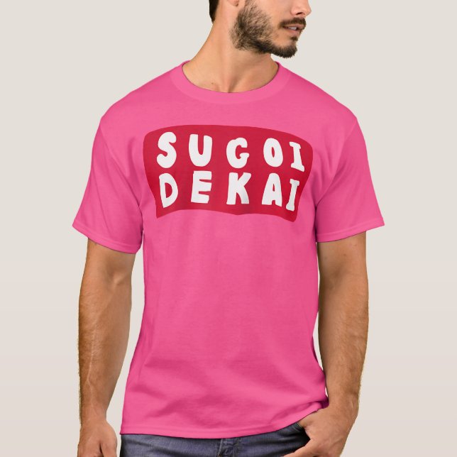 T-shirt Sugoi Dekai Anime Cosplay 	 Baseball (Devant)