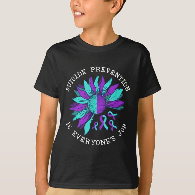 T-shirt Suicide Awareness Suicide Prevention Suprt Survivo (Devant)