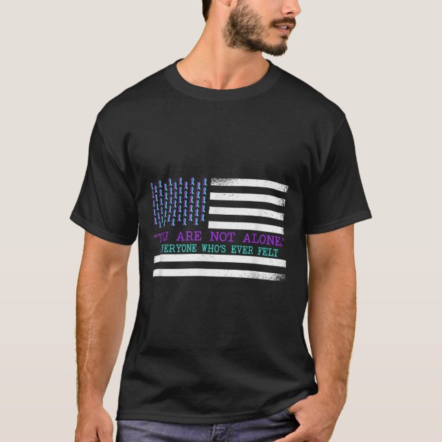 T-shirt Suicide Awareness Suicide Prevention Suprt Survivo (Devant)
