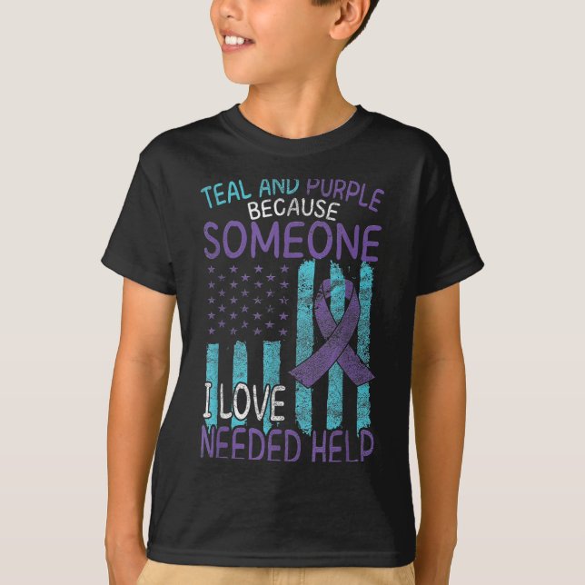 T-shirt Suicide Awareness Suicide Prevention Suprt Survivo (Devant)