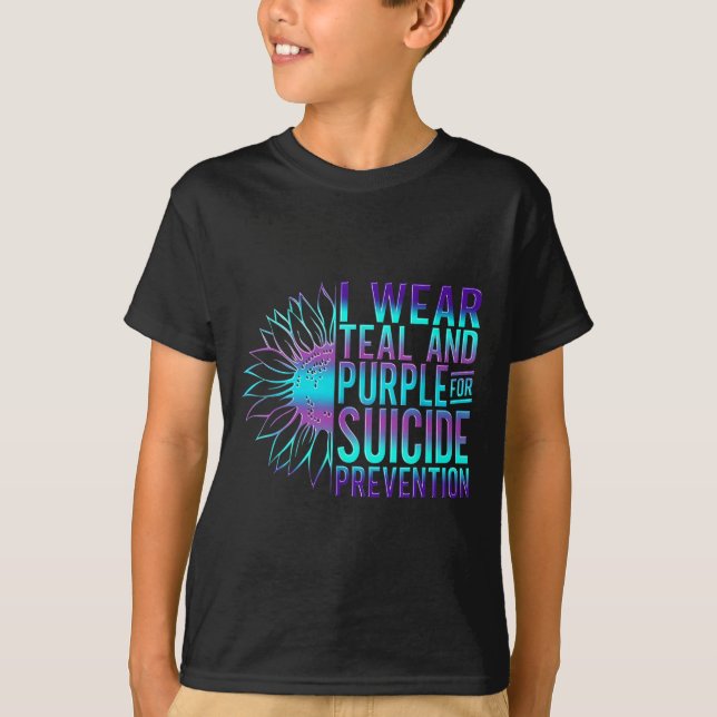 T-shirt Suicide Awareness Suicide Prevention Suprt Survivo (Devant)
