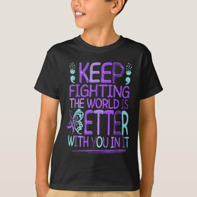 T-shirt Suicide Awareness Suicide Prevention Suprt Survivo (Devant)