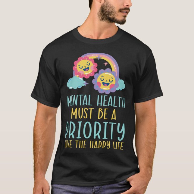 T-shirt Suicide Prevention Awareness Mental Health Depress (Devant)