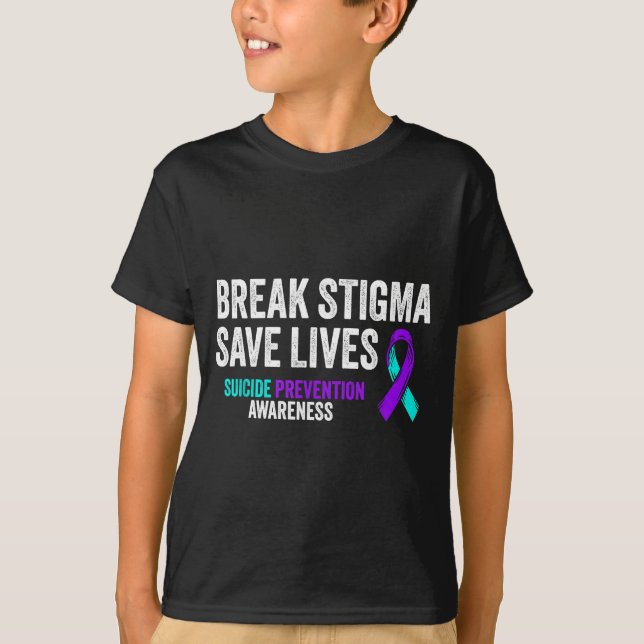 T-shirt Suicide Prevention Suprt Break Stigma Suicide Awar (Devant)