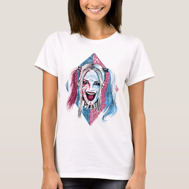 T-shirt Suicide Squad | Harley Laugh (Devant)