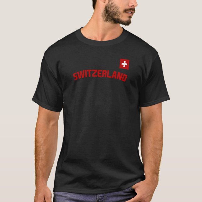 T-shirt Suisse Drapeau Suisse Pride International Pays (Devant)